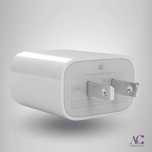 Adaptador/Cabezal Apple 20W Tipo USB-C