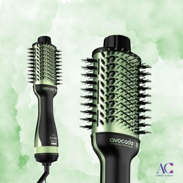 Combo Cepillo Secador + Waflera Ondas de Sirena Aguacate